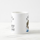 Gepersonaliseerde Vissen is mijn therapie Koffiemok (Center)