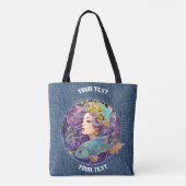 GEPERSONALISEERDE VISSEN STERRENBEELD TOTE BAG (Achterkant)