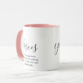 "Gepersonaliseerde Vissen Zodiac teken Naam en eig Mok (Voorkant links)