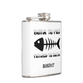 Gepersonaliseerde visser Pap cadeau, Geboren om te Heupfles (Rechts)