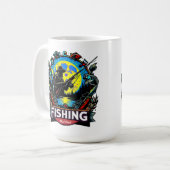 Gepersonaliseerde visserij-mokken koffiemok (Voorkant links)