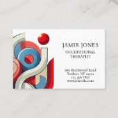 Gepersonaliseerde visueel opvallende visitekaartje (Achterkant)