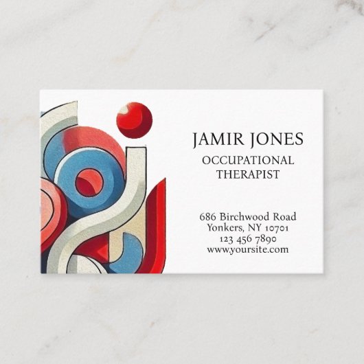 Gepersonaliseerde visueel opvallende visitekaartje (Voorkant)