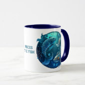 Gepersonaliseerde viszodiale astrologie Birthday Mok (Voorkant rechts)