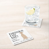 Gepersonaliseerde Vizsla bruiloft Kartonnen Onderzetters (Insitu)