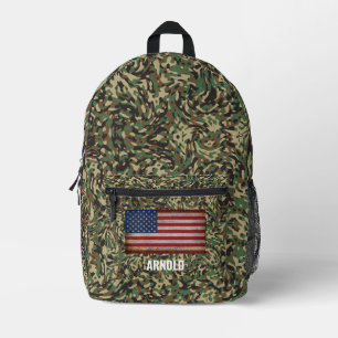 GEPERSONALISEERDE VLAG AANGEPASTE NAAM CAMO TAS