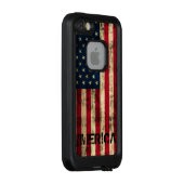 Gepersonaliseerde  vlag "Merica Flag" LifeProof iPhone Hoesje (Achterkant / rechts)