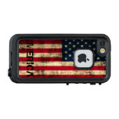 Gepersonaliseerde  vlag "Merica Flag" LifeProof iPhone Hoesje (Achterkant (horizontaal))