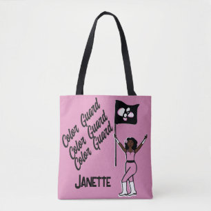 Gepersonaliseerde vlag Tas ( Pink Flower) B