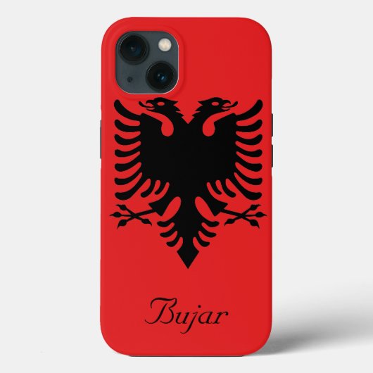 Gepersonaliseerde vlag van Albanië, dubbelharige a Case-Mate iPhone Case (Achterkant)