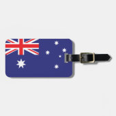 Gepersonaliseerde vlag van Australië Bagagelabel (Voorkant horizontaal)