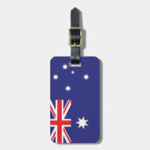 Gepersonaliseerde vlag van Australië Bagagelabel (Voorkant verticaal)