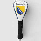 Gepersonaliseerde vlag van Bosnië Golfheadcover (Voorkant)