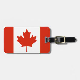 Gepersonaliseerde vlag van Canada Bagagelabel