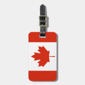 Gepersonaliseerde vlag van Canada Bagagelabel (Voorkant verticaal)