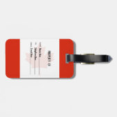 Gepersonaliseerde vlag van Canada Bagagelabel (Achterkant horizontaal)