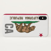 Gepersonaliseerde vlag van de staat California Rep Case-Mate iPhone Case (Achterkant (horizontaal))