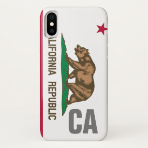 Gepersonaliseerde vlag van de staat California Rep Case-Mate iPhone Case