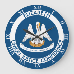 Gepersonaliseerde vlag van de staat Louisiana Peli Grote Klok