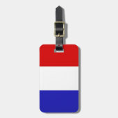 Gepersonaliseerde Vlag van Frankrijk Bagagelabel (Voorkant verticaal)