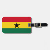 Gepersonaliseerde vlag van Ghana Bagagelabel (Voorkant horizontaal)