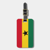 Gepersonaliseerde vlag van Ghana Bagagelabel (Voorkant verticaal)