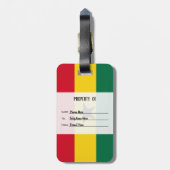 Gepersonaliseerde vlag van Ghana Bagagelabel (Achterkant verticaal)
