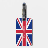 Gepersonaliseerde vlag van het Verenigd Koninkrijk Bagagelabel (Achterkant verticaal)