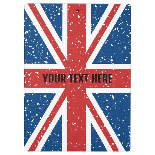 Gepersonaliseerde vlag van het Verenigd Koninkrijk Klembord (Achterkant)