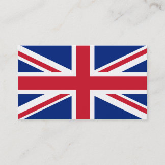 Gepersonaliseerde vlag van het Verenigd Koninkrijk Visitekaartje