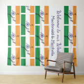 Gepersonaliseerde vlag van India Wandkleed (In Situ (horizontaal))