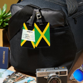 Gepersonaliseerde vlag van Jamaica Bagagelabel