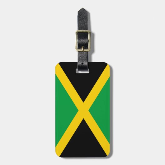 Gepersonaliseerde vlag van Jamaica Bagagelabel (Voorkant verticaal)