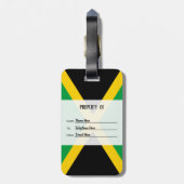 Gepersonaliseerde vlag van Jamaica Bagagelabel (Achterkant verticaal)