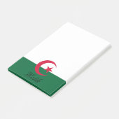 Gepersonaliseerde Vlag van Ster en Toenemende Maan Post-it® Notes (Schuin)