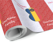 Gepersonaliseerde vlag van Tsjaad Engel Cadeaupapier (Rol Hoek)