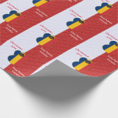 Gepersonaliseerde vlag van Tsjaad Engel Cadeaupapier (Hoek)