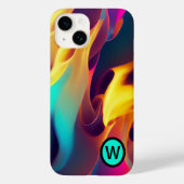 Gepersonaliseerde Vlammen met meerdere kleuren Case-Mate iPhone Case (Achterkant)