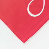 Gepersonaliseerde vlamrode en gele kleur fleece deken (Hoek)