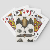  Gepersonaliseerde vleermuizen Illustratie Button Pokerkaarten (Achterkant)