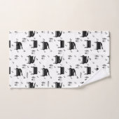 Gepersonaliseerde vleugelpiano en Muzieknoten Patr Bad Handdoek (Handdoek)