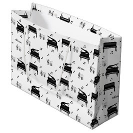 Gepersonaliseerde vleugelpiano en Muzieknoten Patr Groot Cadeauzakje