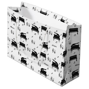 Gepersonaliseerde vleugelpiano en Muzieknoten Patr Groot Cadeauzakje