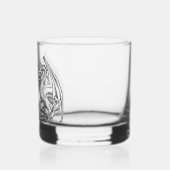 Gepersonaliseerde vleugelspelers whisky glas (Links)