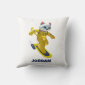 Gepersonaliseerde Vliegende Skateboard Magnet Kussen (Achterkant)