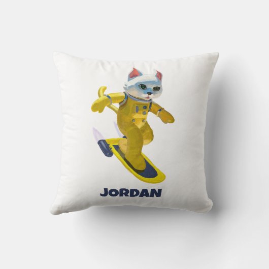 Gepersonaliseerde Vliegende Skateboard Magnet Kussen (Achterkant)