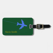 Gepersonaliseerde vliegreis bagagelabel (Voorkant horizontaal)