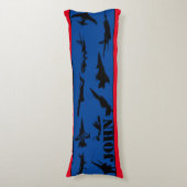 Gepersonaliseerde vliegtuigen lichaamskussen (Voorkant Verticaal)