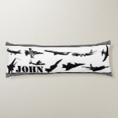 Gepersonaliseerde vliegtuigen lichaamskussen (Achterkant)