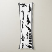 Gepersonaliseerde vliegtuigen lichaamskussen (Voorkant Verticaal)